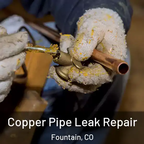  Copper Pipe Leak Repair Fountain, CO